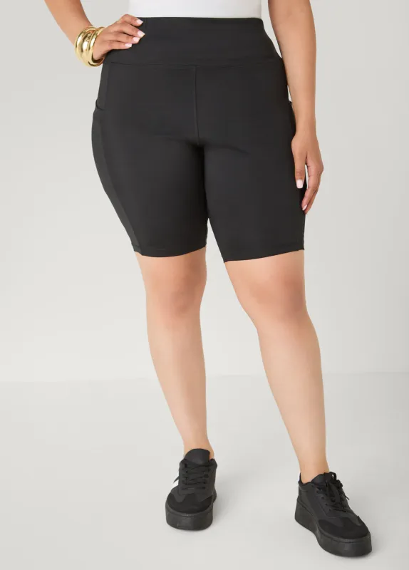 Cell Phone Pocket Biker Shorts made by Ashley Stewart