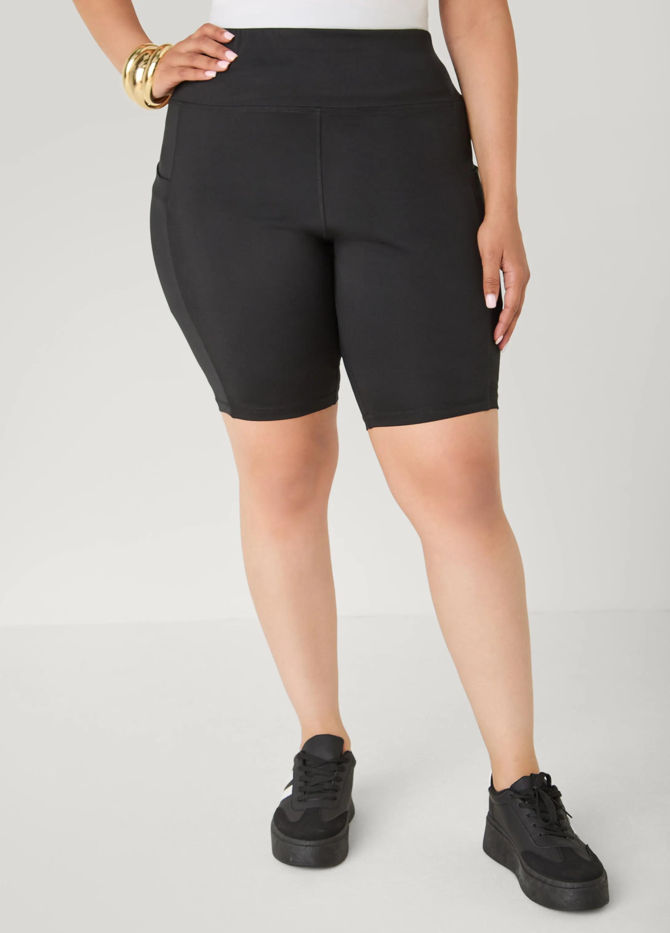Cell Phone Pocket Biker Shorts sold by Ashley Stewart