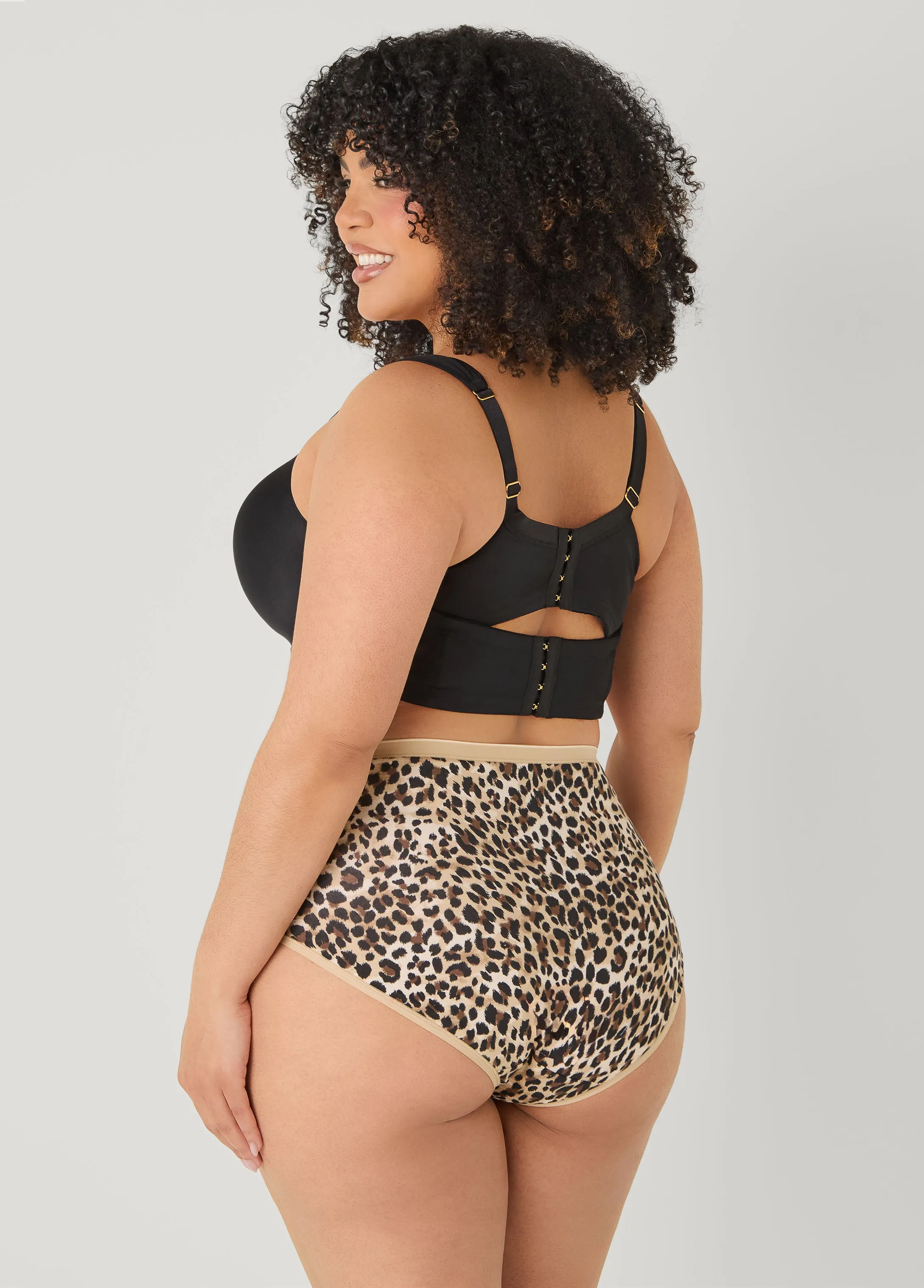 Animal Print Stretch Cotton Briefs sold by Ashley Stewart product image thumbnail 2