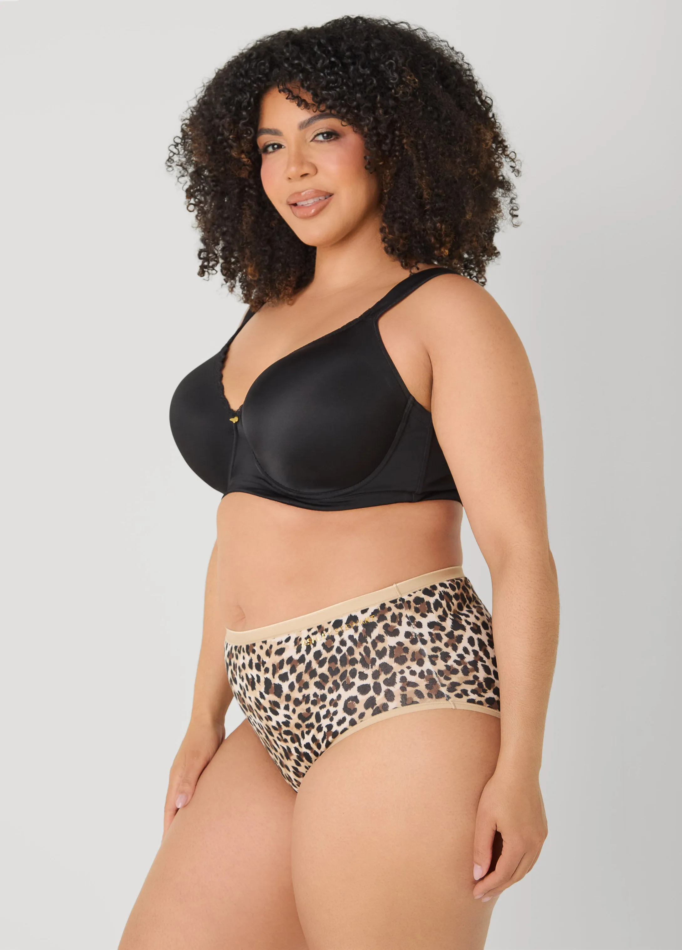 Animal Print Stretch Cotton Briefs sold by Ashley Stewart product image thumbnail 3