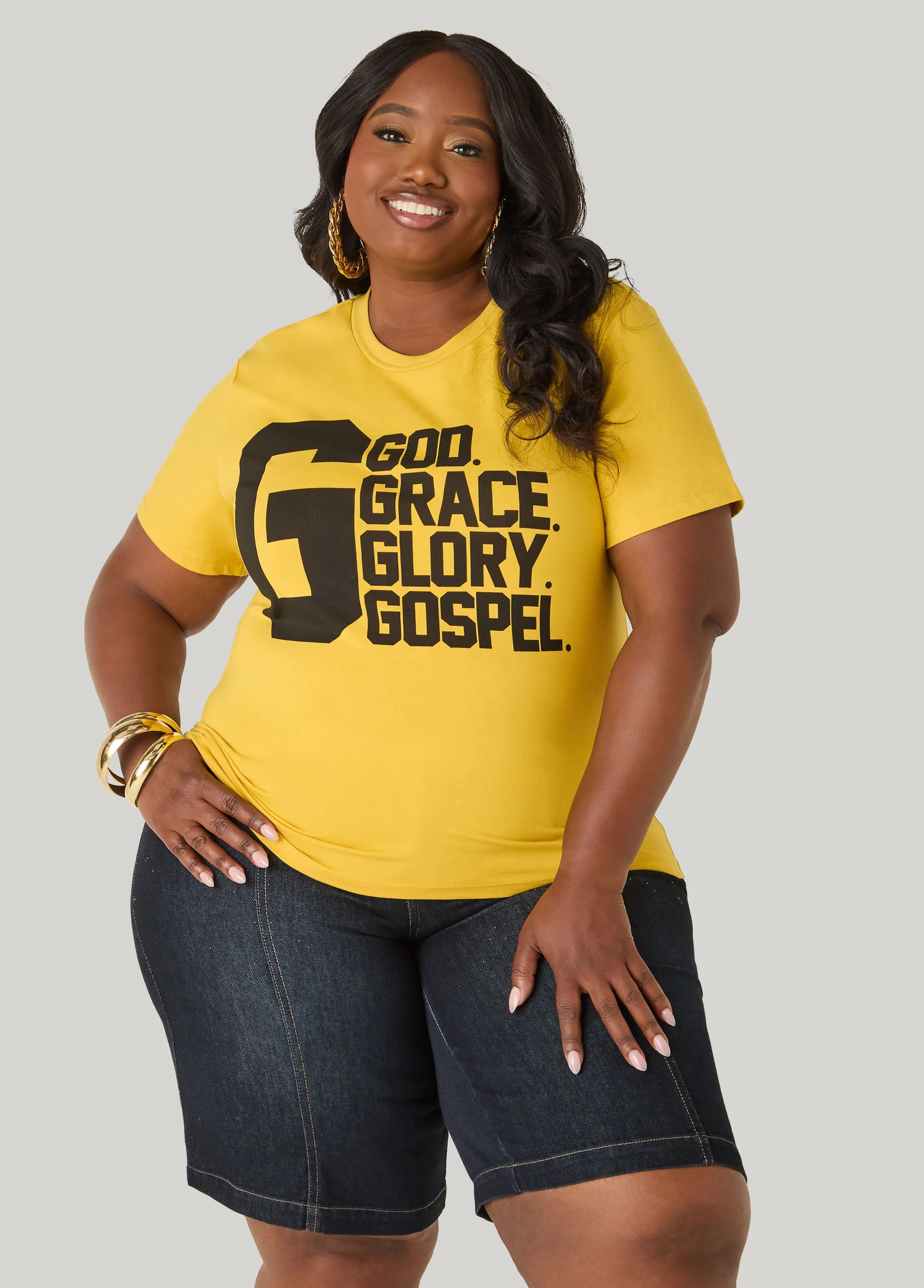 Big G Graphic Tee sold by Ashley Stewart