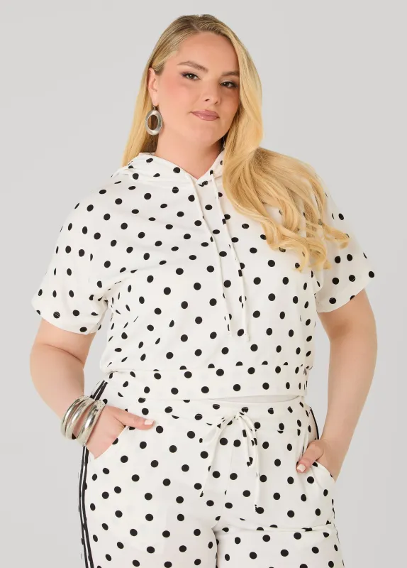 Polka Dot Hoodie made by Ashley Stewart