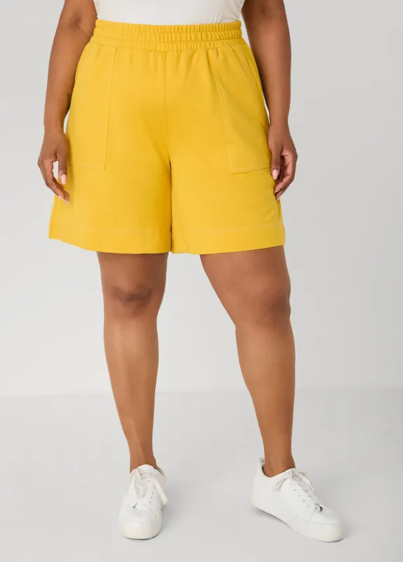 Seam Detailed Bermuda Shorts made by Ashley Stewart