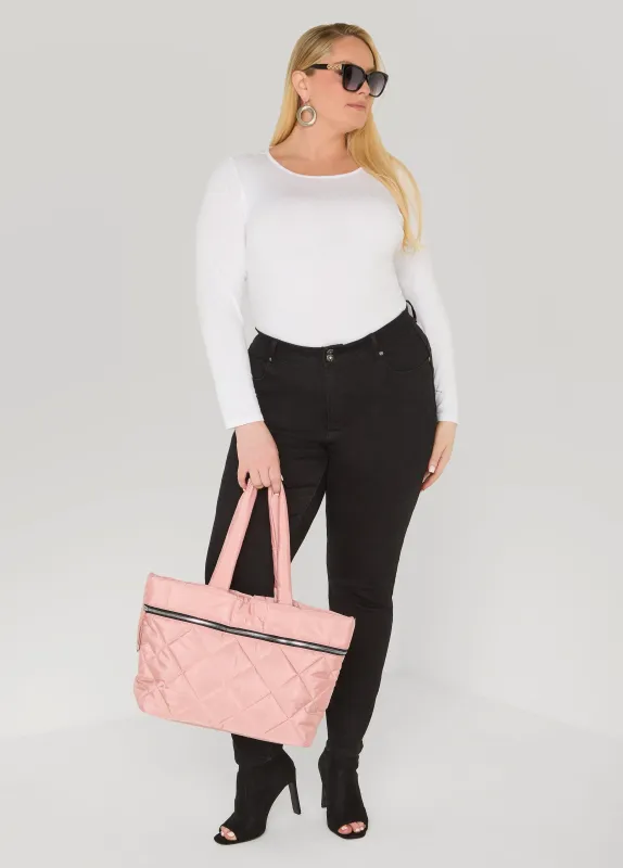 Quilted Tote Bag made by Ashley Stewart