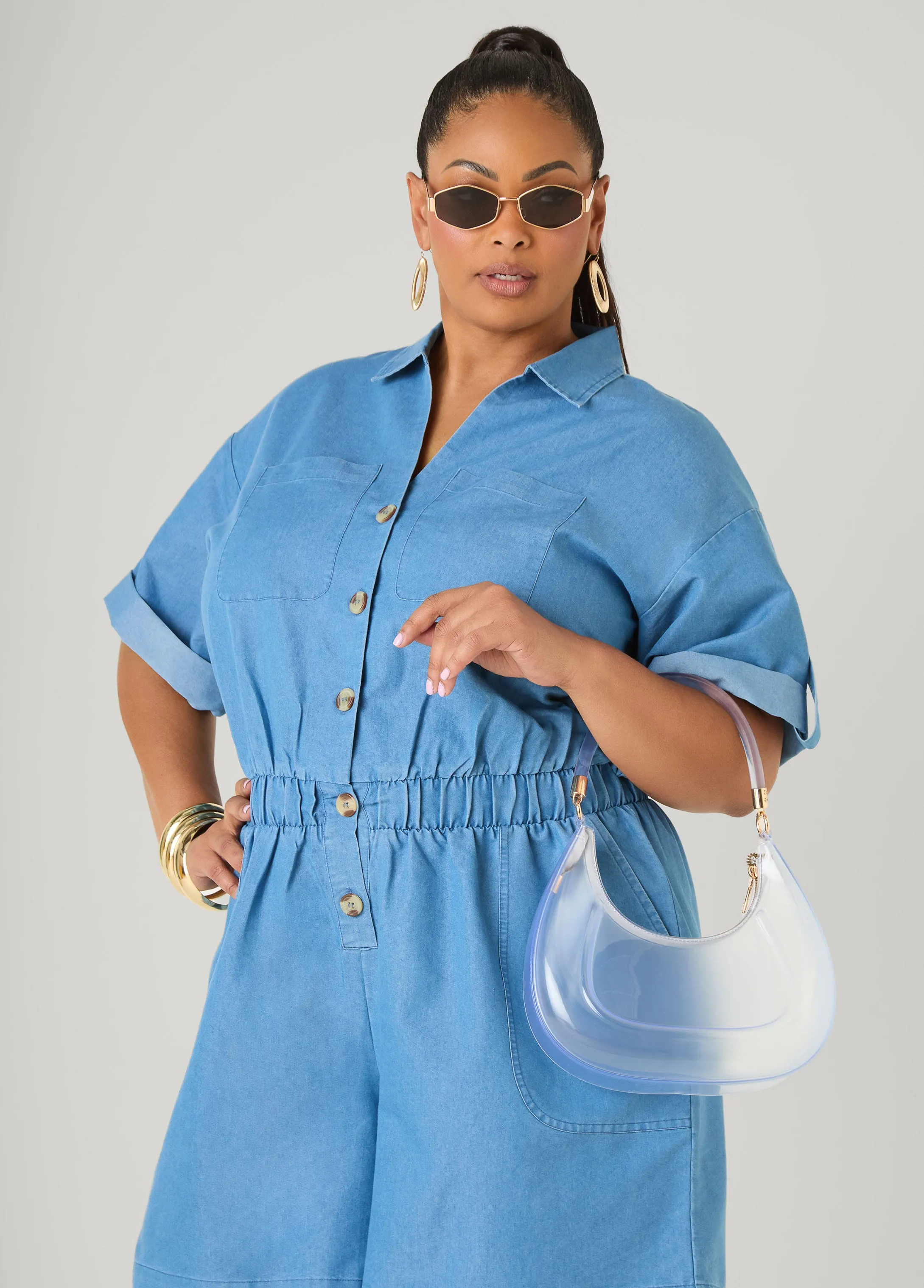 Clear Top Handle Shoulder Bag sold by Ashley Stewart product image thumbnail 2