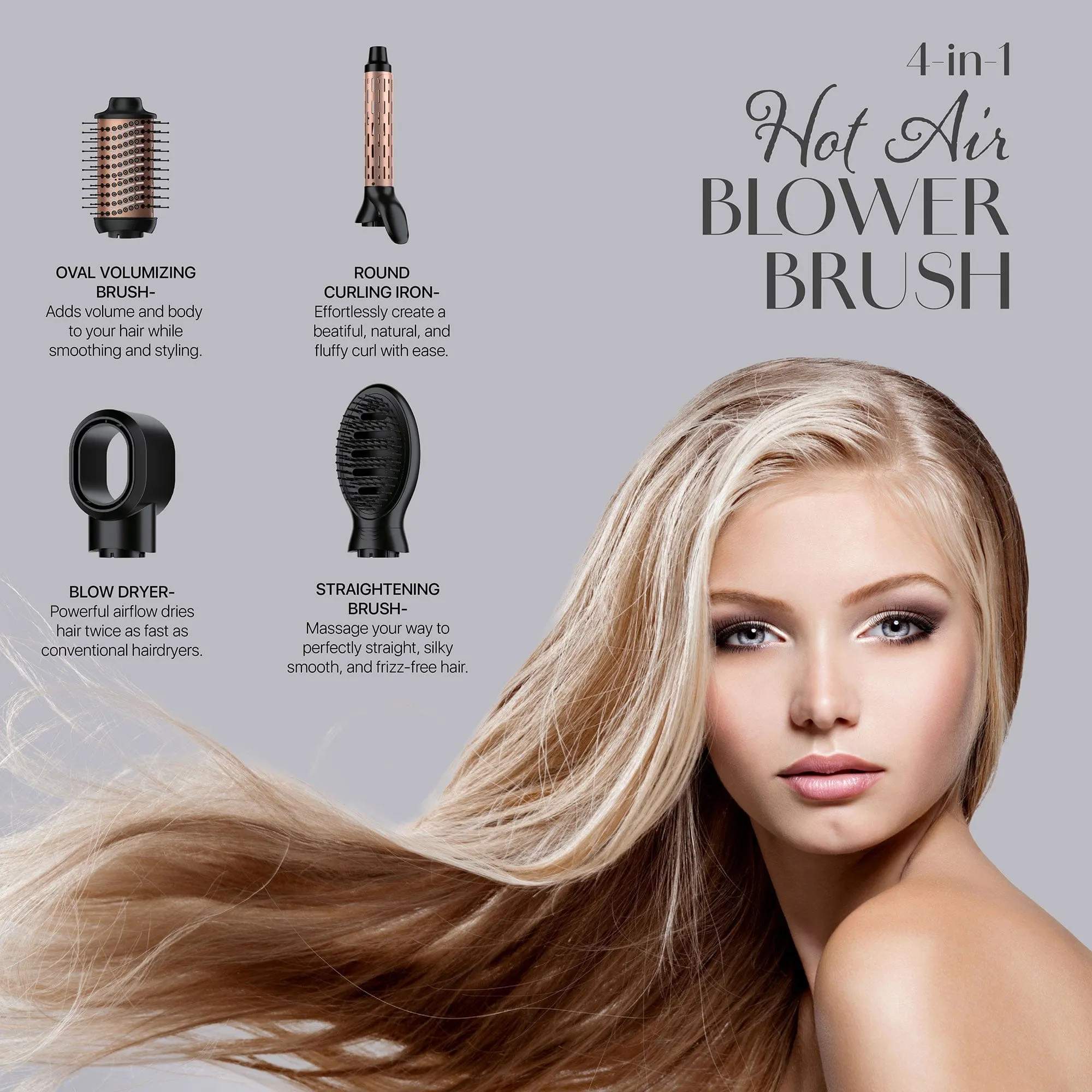 Pursonic Hot Air Blower Brush sold by Ashley Stewart product image thumbnail 3
