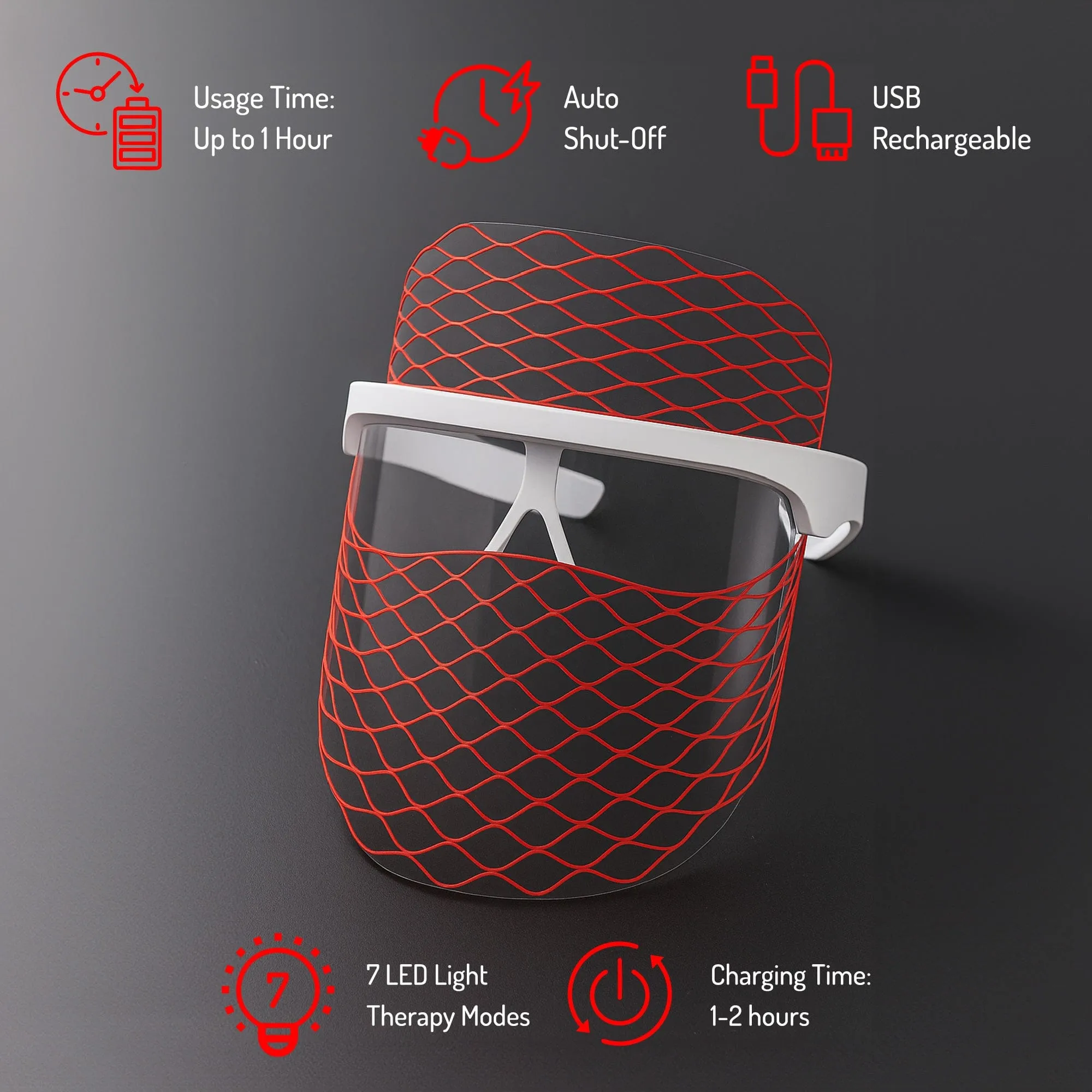 Pursonic 7 In 1 LED Light Therapy Face Mask sold by Ashley Stewart product image thumbnail 2