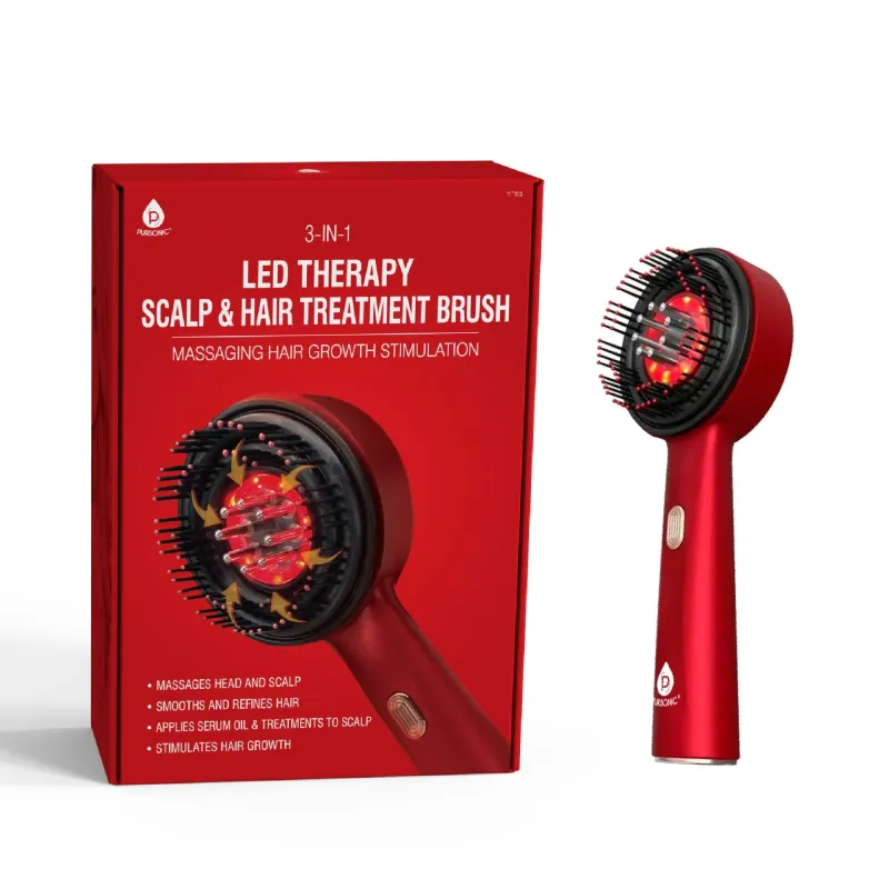 Pursonic 3 In 1 LED Therapy Scalp And Hair Treatment Brush made by Ashley Stewart