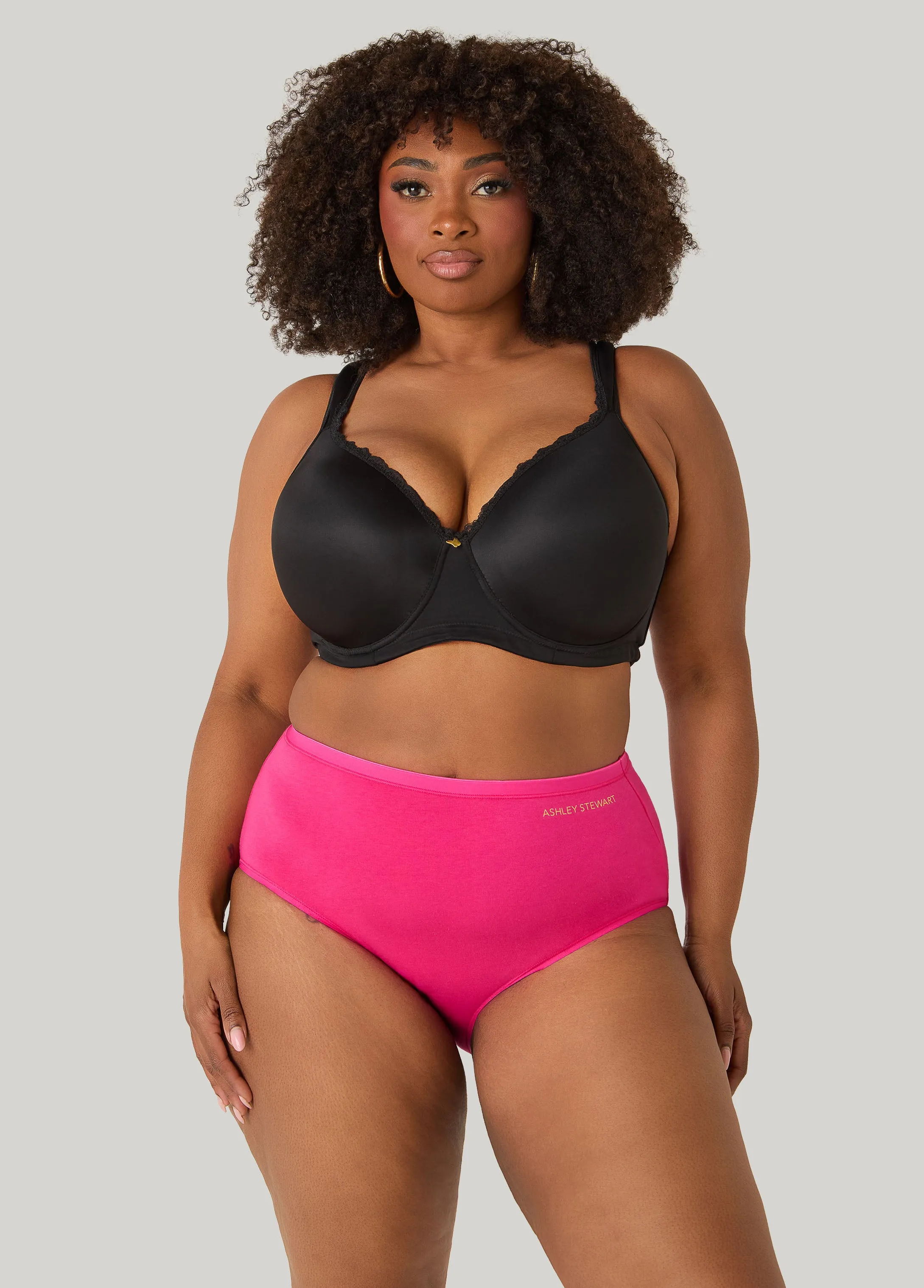 Stretch Cotton Full Coverage Briefs sold by Ashley Stewart product image thumbnail 5