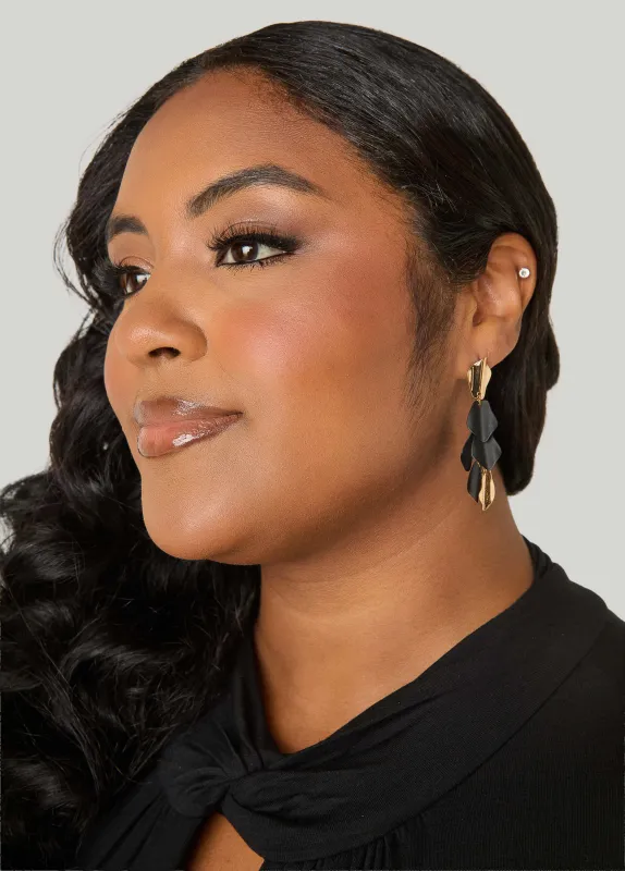 Matte Petal Earrings made by Ashley Stewart