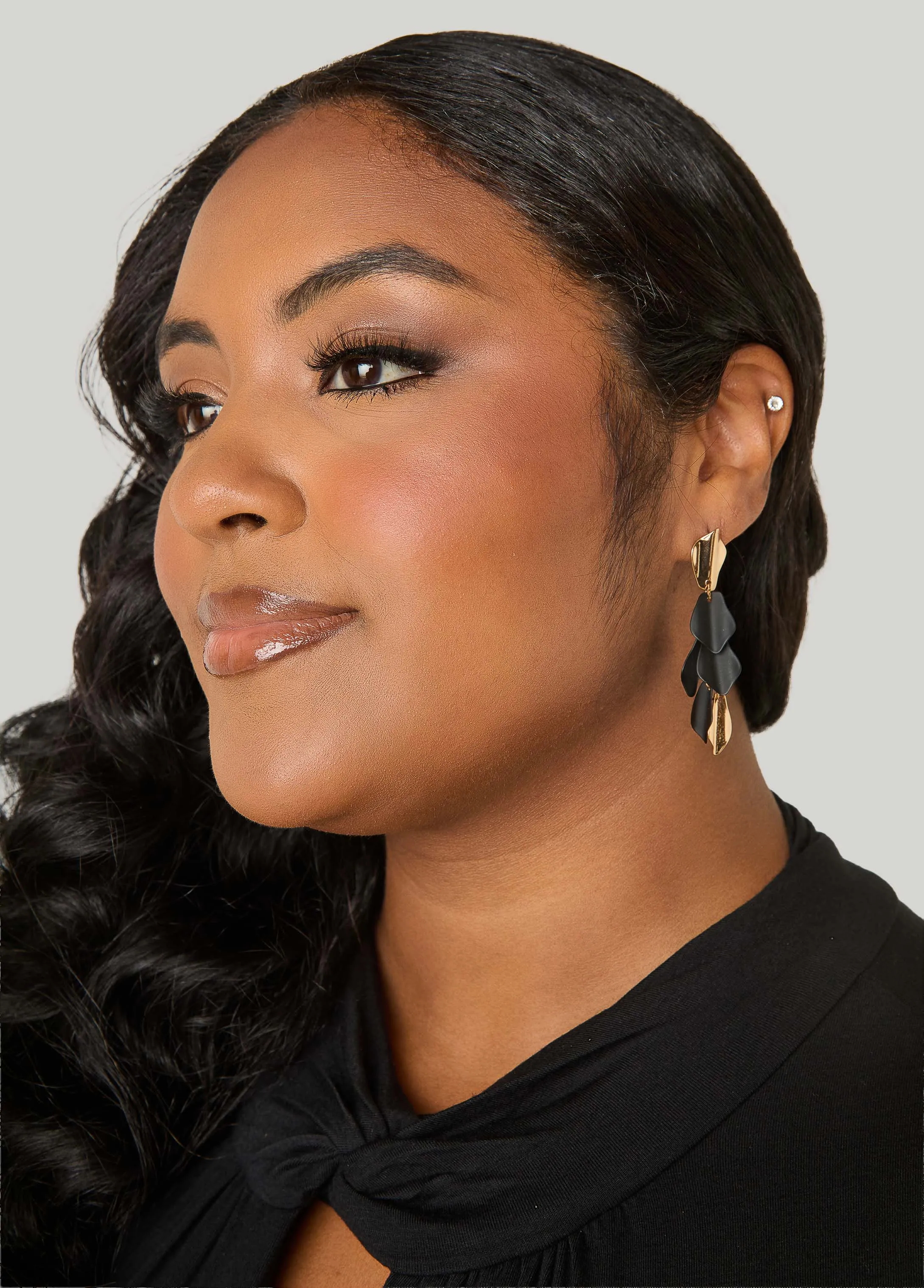 Matte Petal Earrings sold by Ashley Stewart