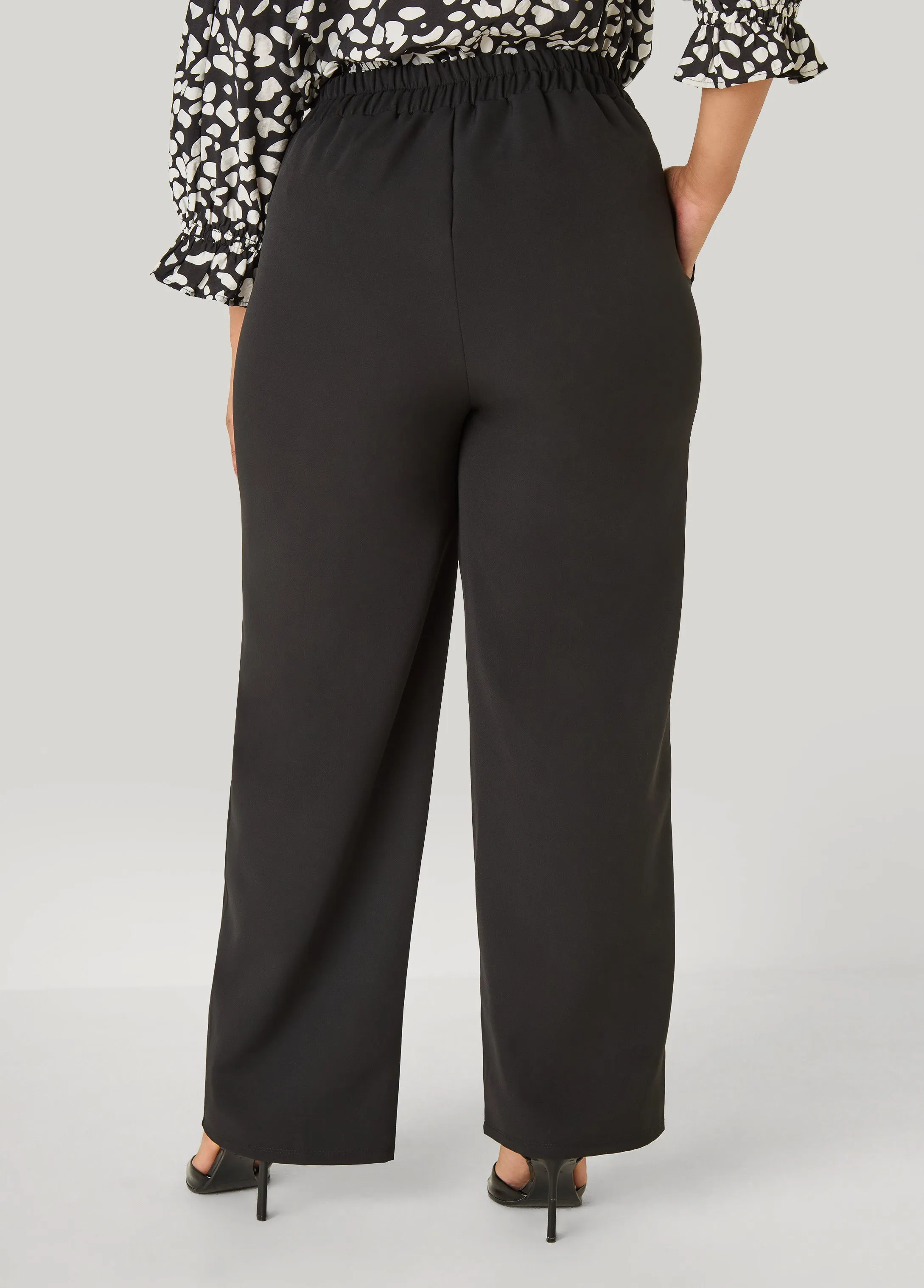 Pintucked Straight Leg Pants sold by Ashley Stewart product image thumbnail 2
