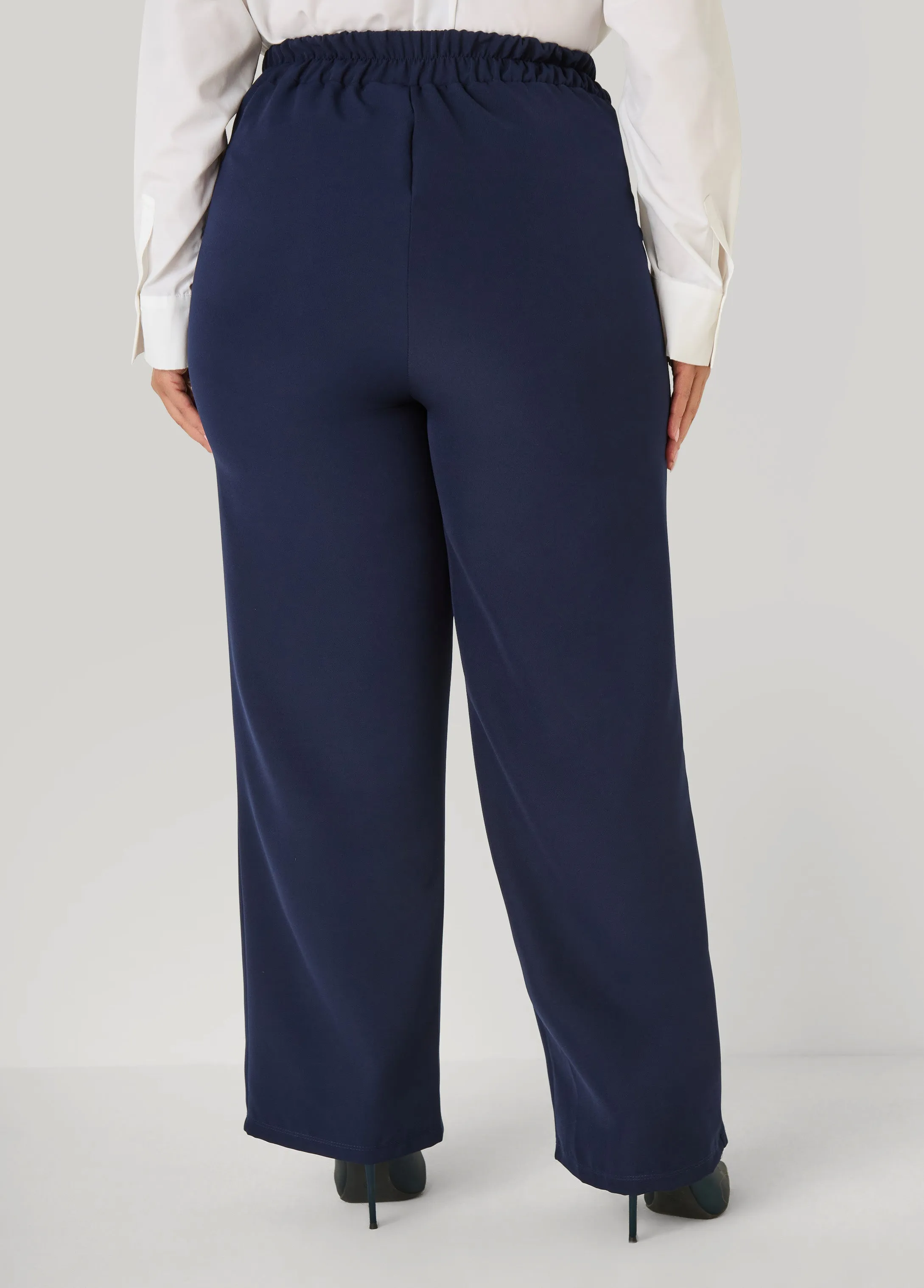 Pintucked Straight Leg Pants sold by Ashley Stewart product image thumbnail 5