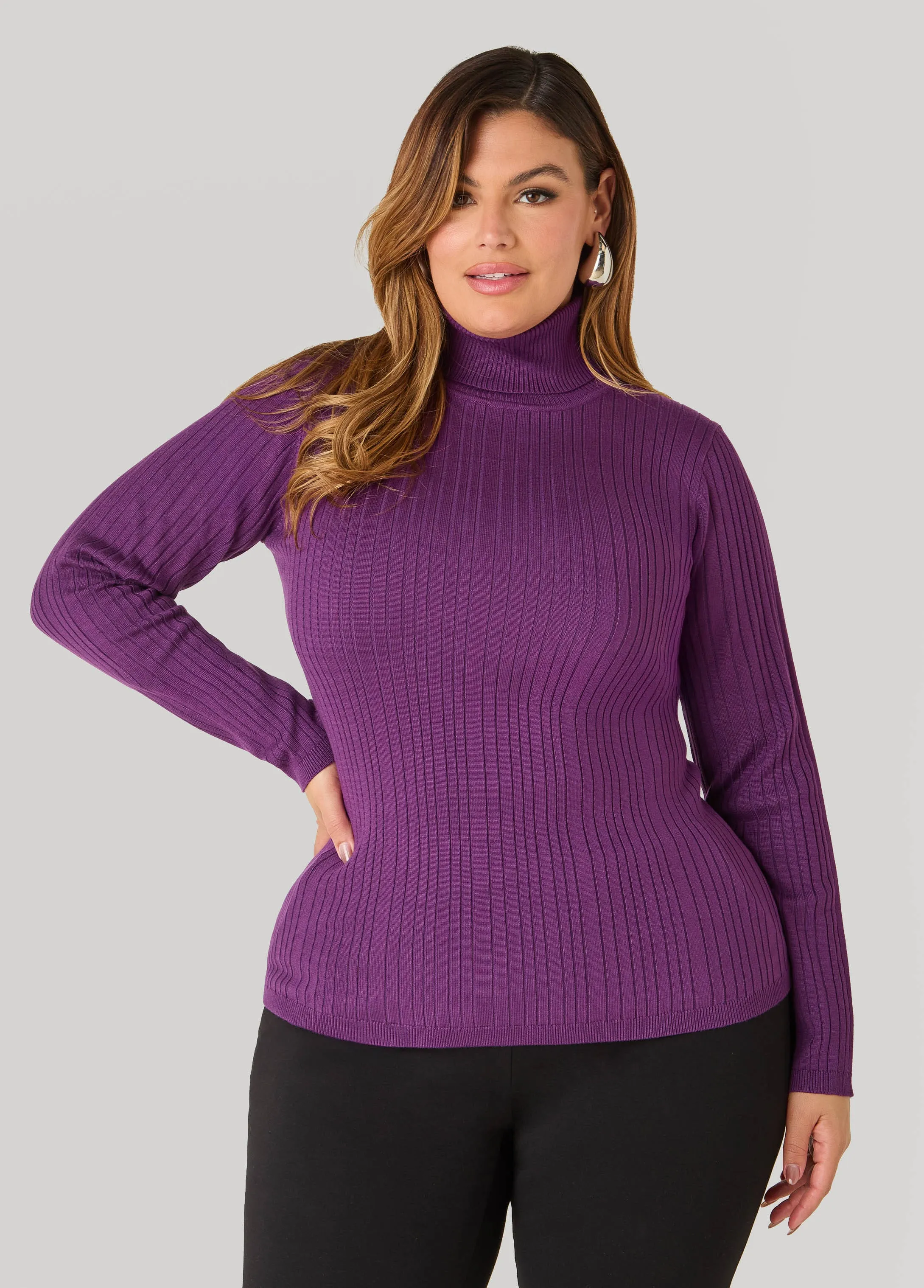 Turtleneck Pullover Sweater sold by Ashley Stewart product image thumbnail 5