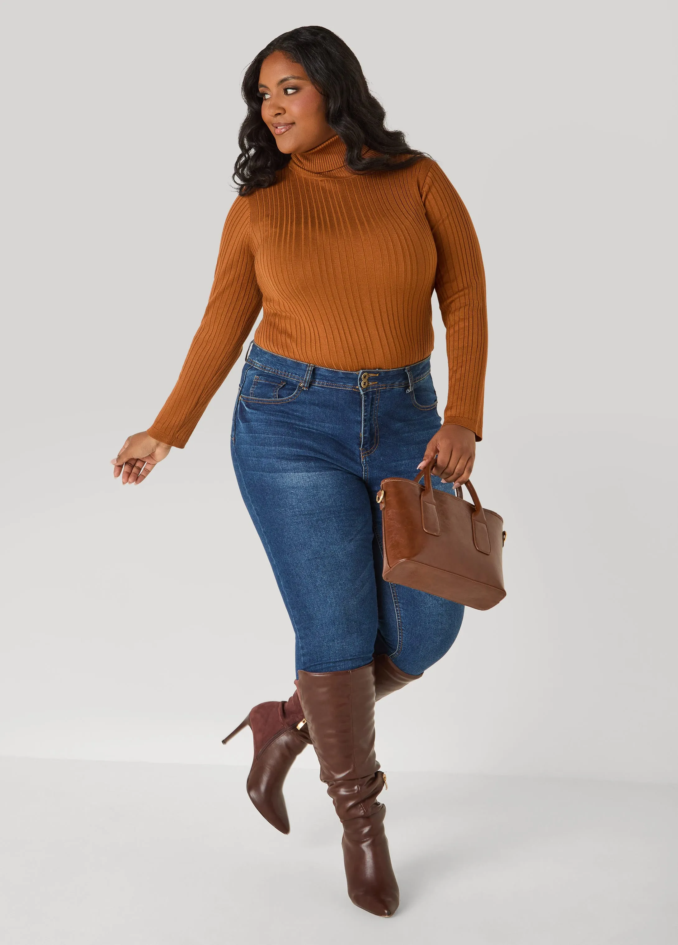 Turtleneck Pullover Sweater sold by Ashley Stewart product image thumbnail 3