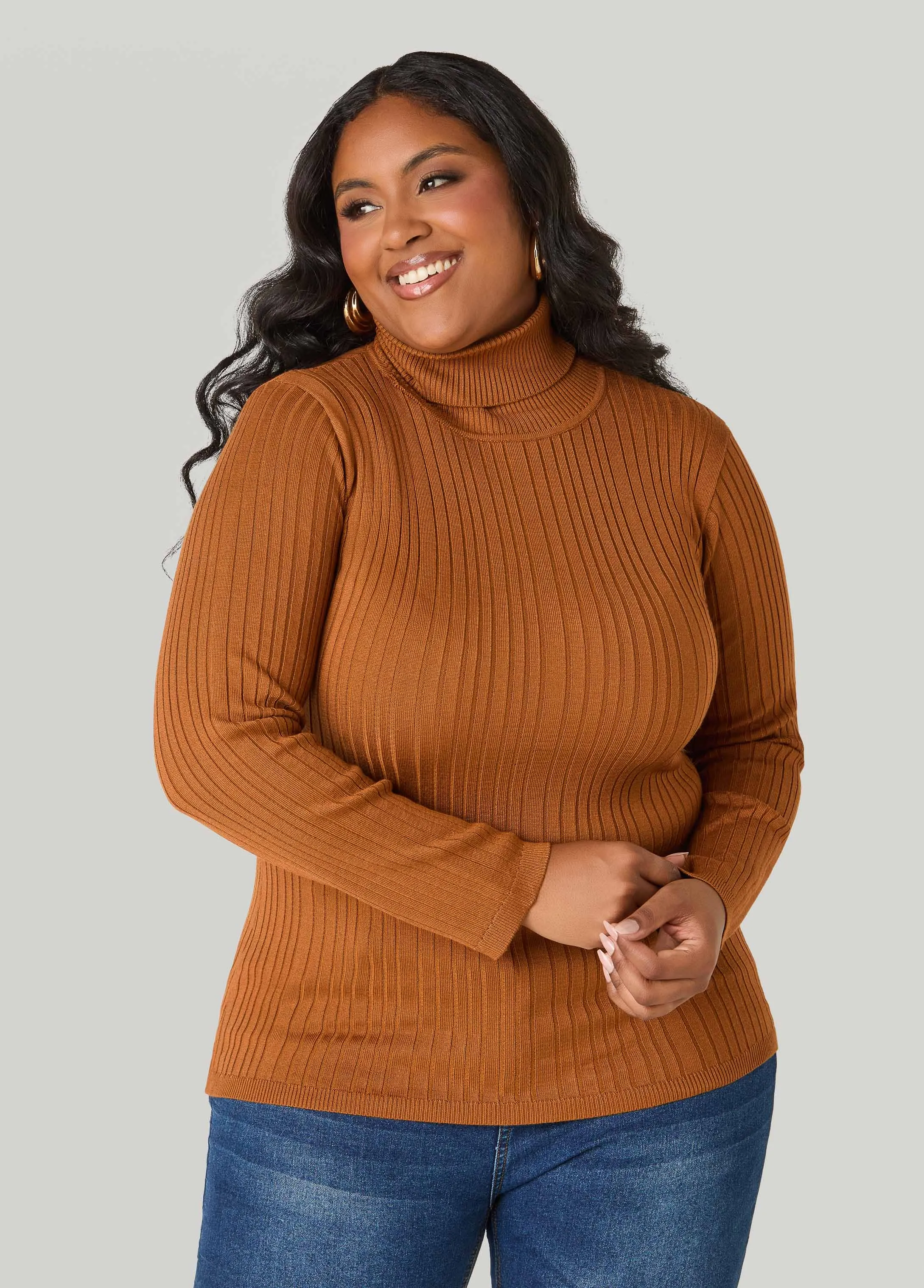 Turtleneck Pullover Sweater sold by Ashley Stewart product image thumbnail 4