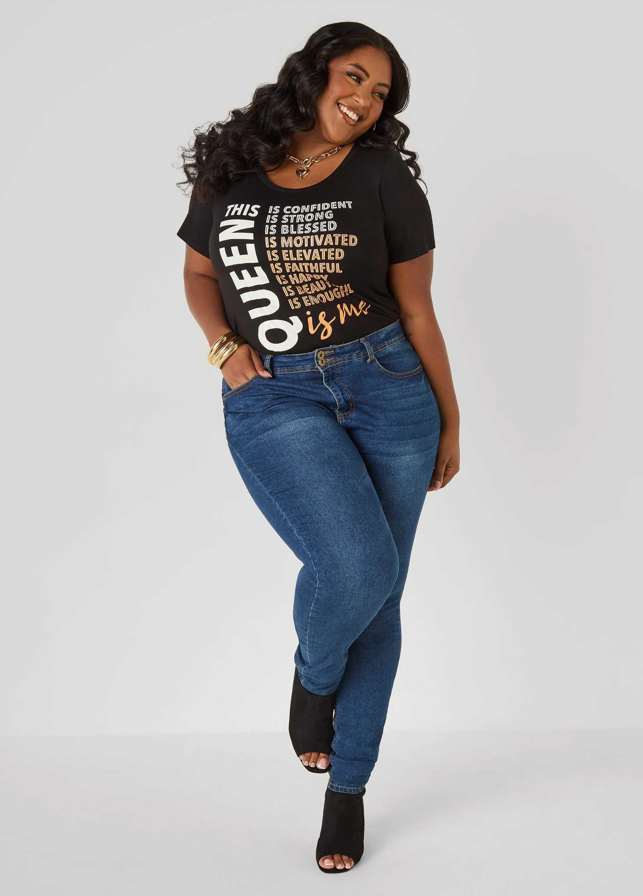 This Queen Graphic Tee sold by Ashley Stewart product image thumbnail 3