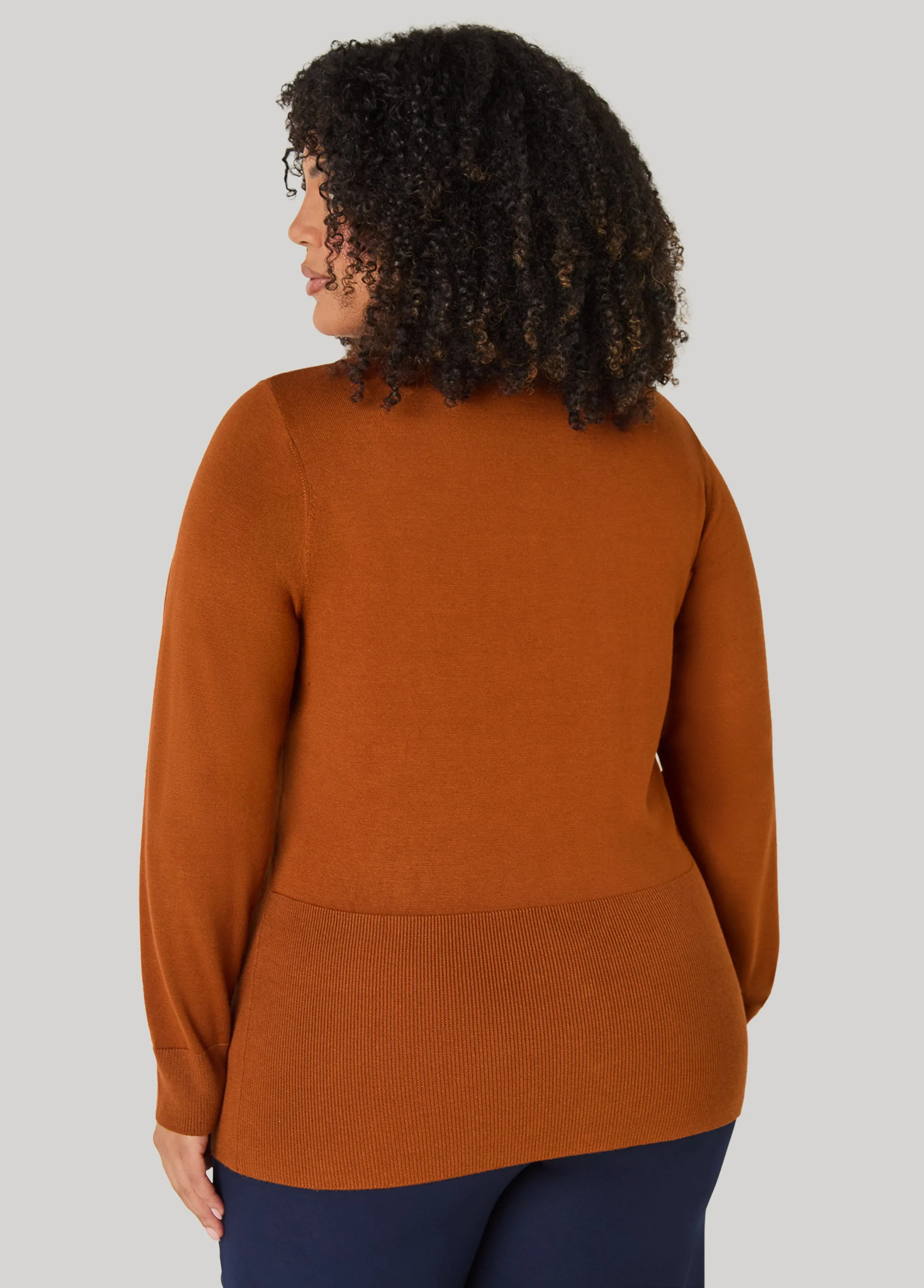 Button Front Cardigan sold by Ashley Stewart product image thumbnail 2
