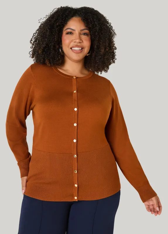 Button Front Cardigan made by Ashley Stewart