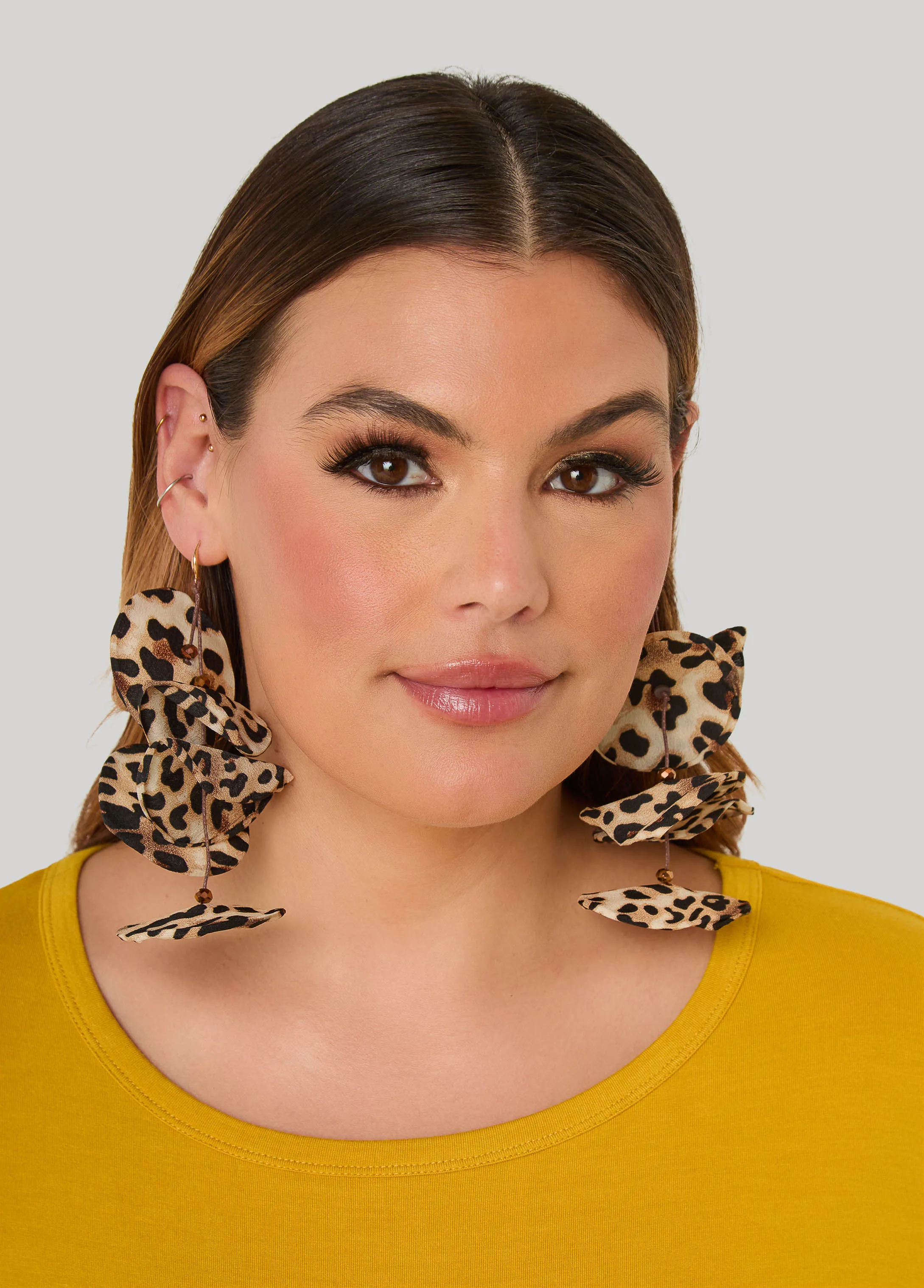 Animal Print Petal Earrings sold by Ashley Stewart