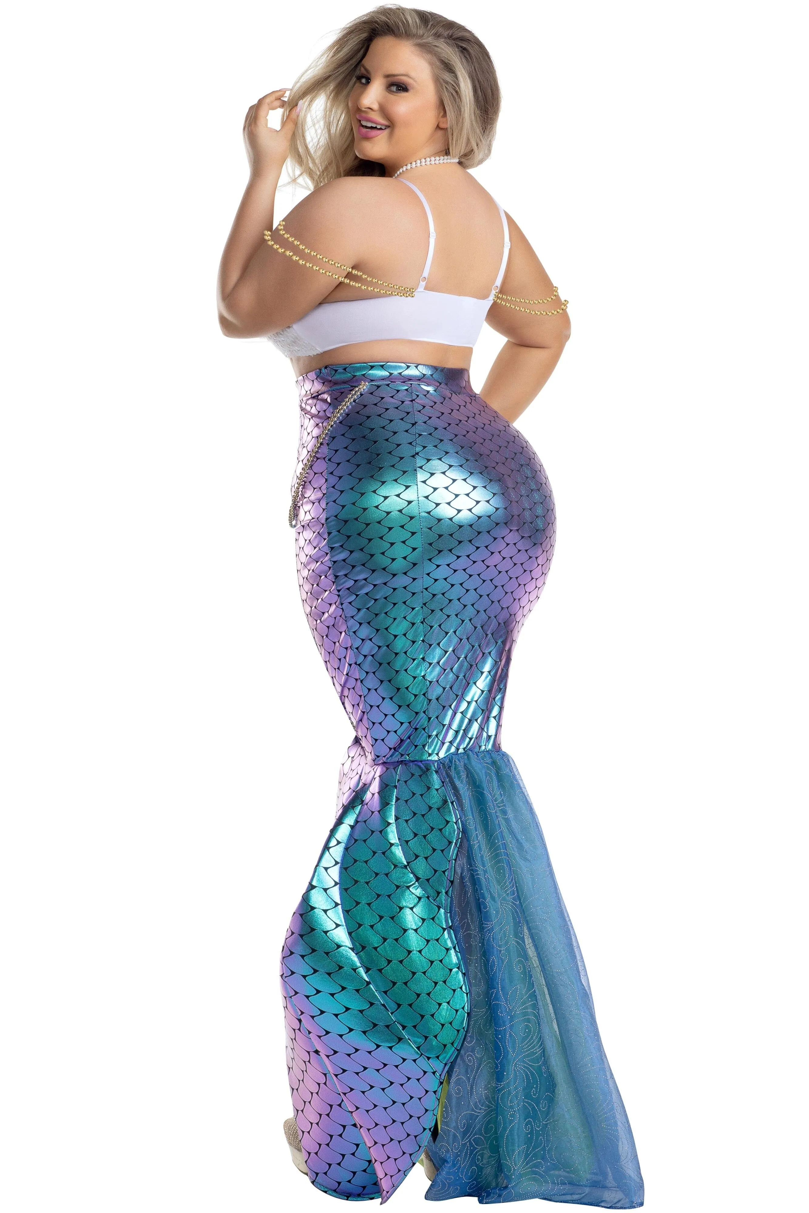 Under the Sea Mermaid Halloween Costume sold by Ashley Stewart product image thumbnail 2
