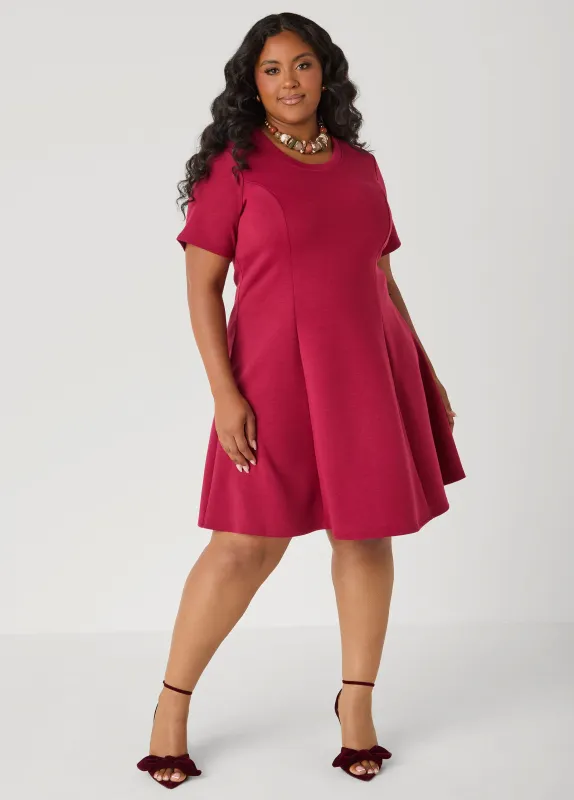 A Line Ponte Dress made by Ashley Stewart