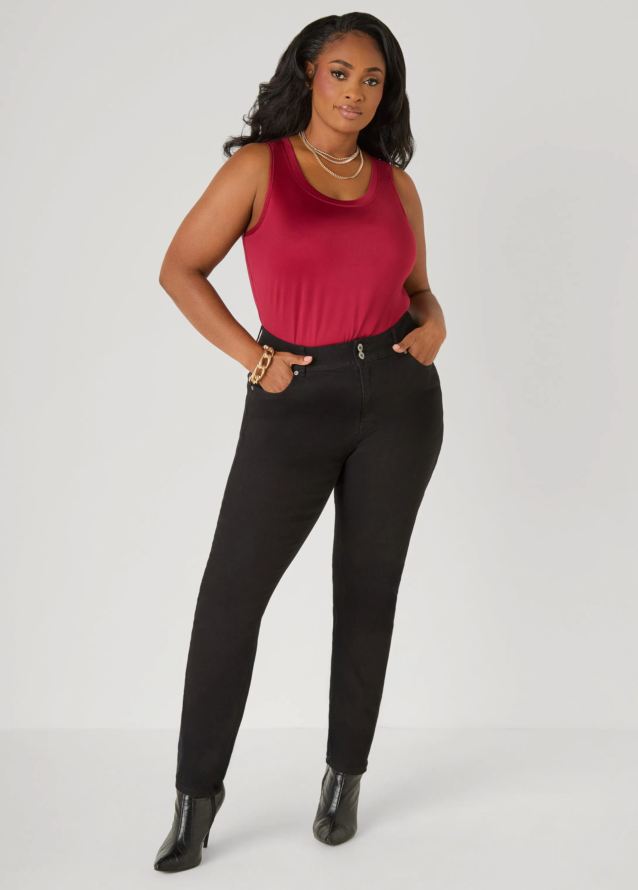 The Basic Knit Cami sold by Ashley Stewart product image thumbnail 3