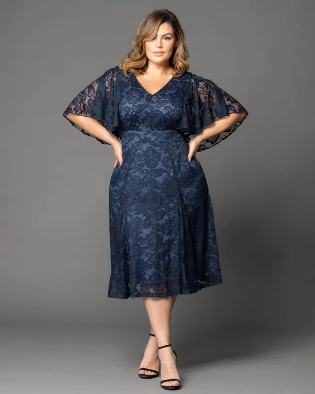 Camille Lace Cocktail Dress made by Kiyonna