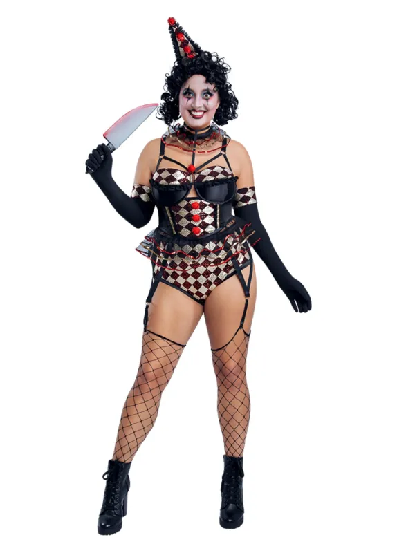 Killer Clown Halloween Costume made by Dreamgirl