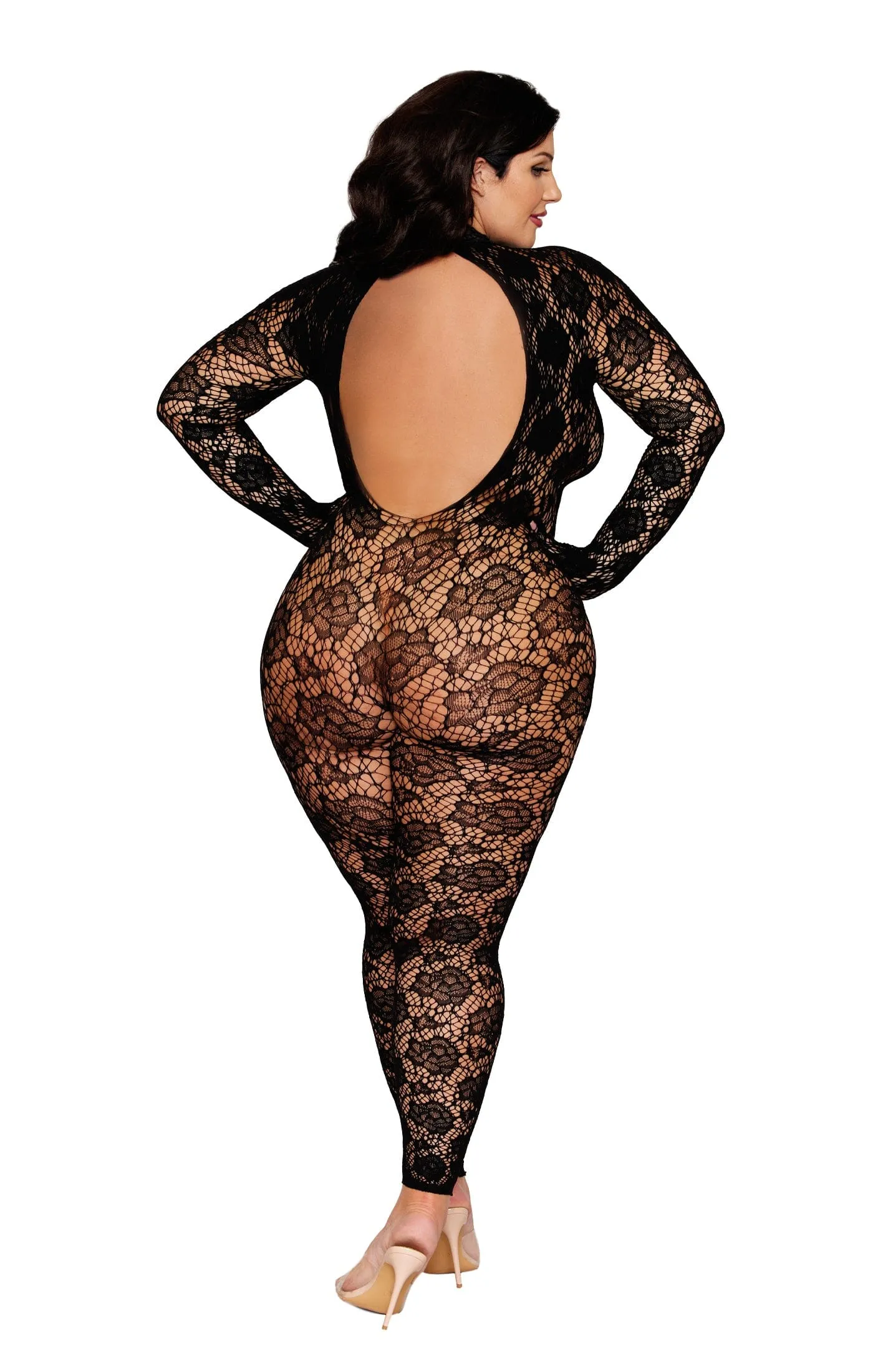 Dreamgirl Open Back Gloved Bodystocking sold by Ashley Stewart product image thumbnail 2