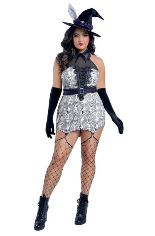 Gothic Elegance Witch Halloween Costume made by Dreamgirl