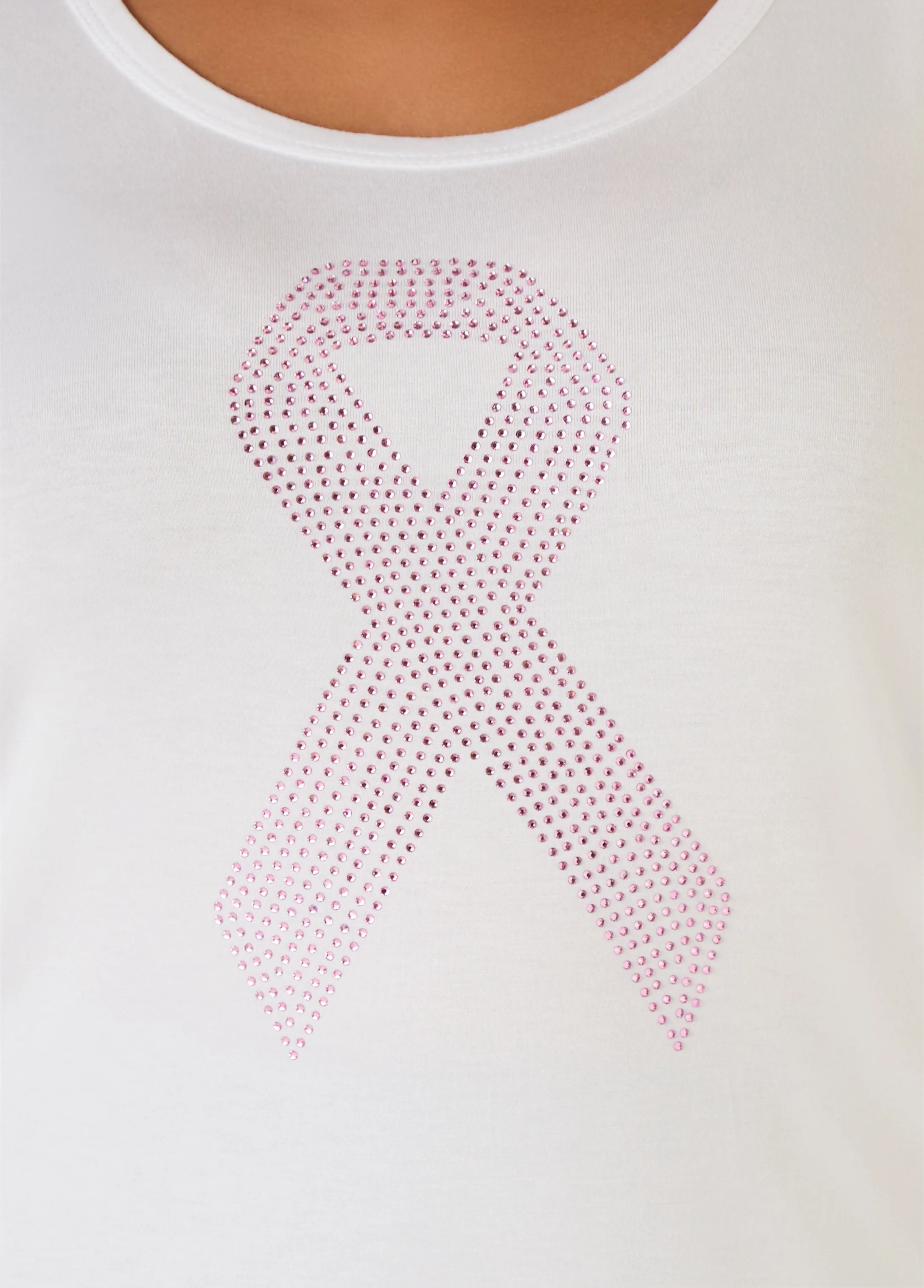 Breast Cancer Awareness Ribbon Tee sold by Ashley Stewart product image thumbnail 4