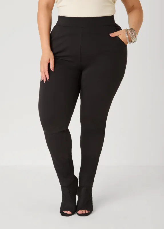 High Waist Ponte Leggings made by Ashley Stewart