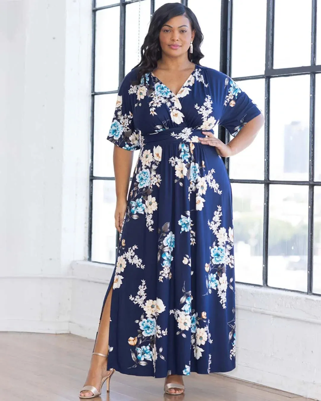 Vienna Jersey Maxi Dress sold by Ashley Stewart product image thumbnail 5