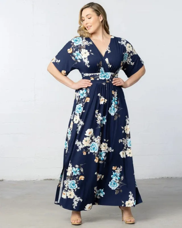 Vienna Jersey Maxi Dress made by Kiyonna