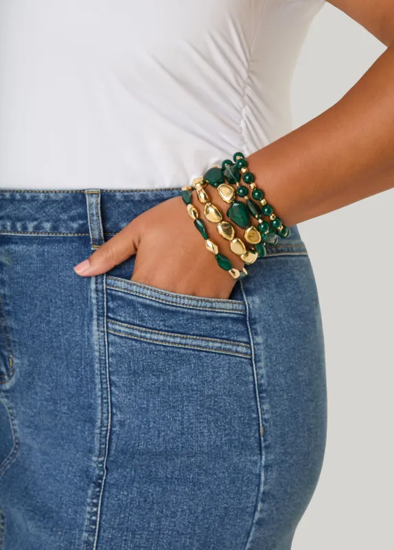 Marbled Stone Bracelet Set made by Ashley Stewart