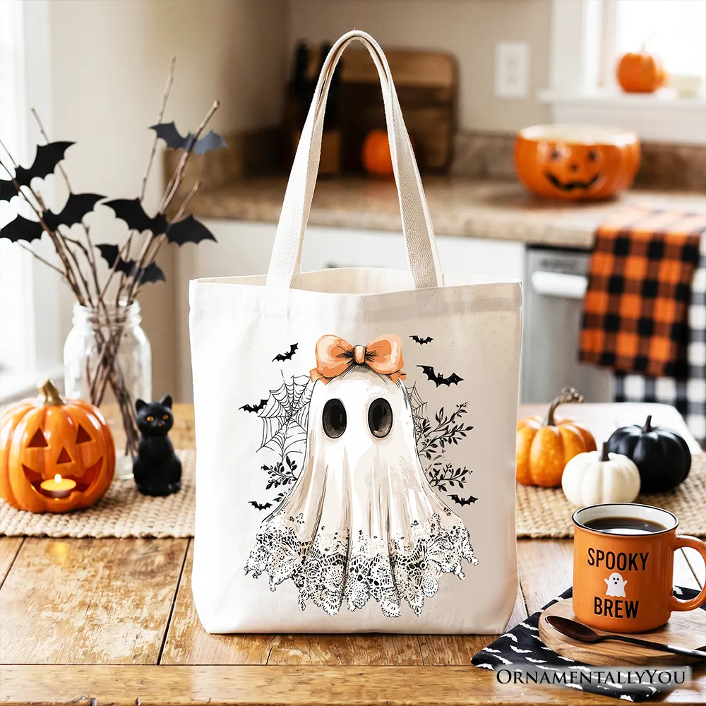 Girl Ghoul Canvas Tote Bag sold by Ashley Stewart product image thumbnail 5