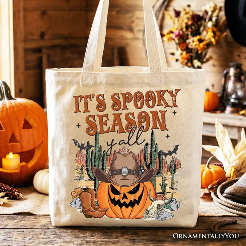 Its Spooky Season Yall Canvas Tote Bag made by Ashley Stewart