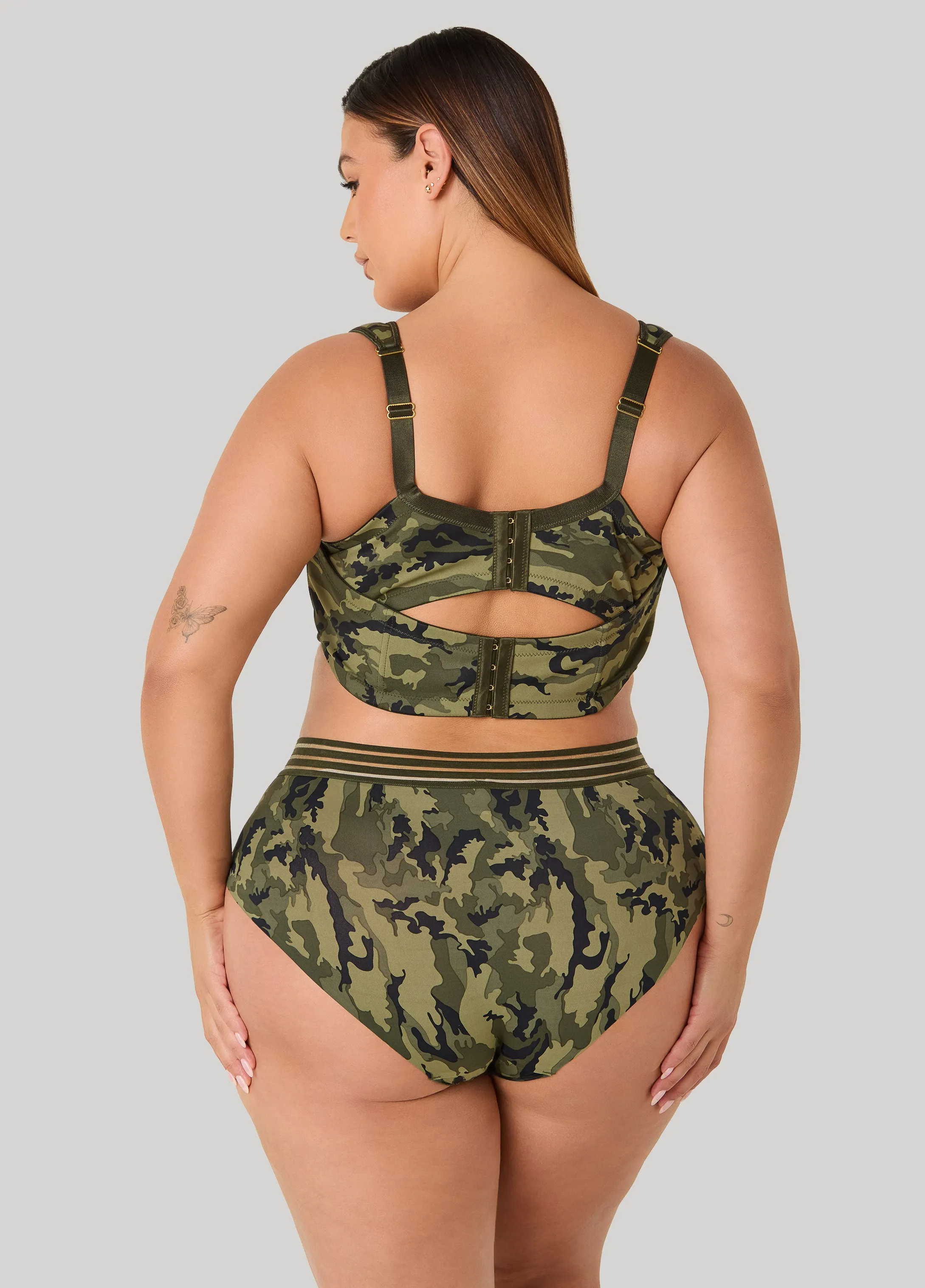 Extended Size Camo Full Coverage Butterfly Bra sold by Ashley Stewart product image thumbnail 2