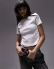Topshop shrunken everyday tee in white sold by ASOS