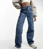 ASOS DESIGN Tall cargo jean in mid blue sold by ASOS