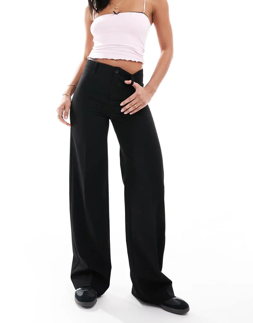 Bershka tailored pants in black sold by ASOS