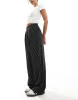 ASOS DESIGN relaxed pull on trousers in mono stripe-Multi sold by ASOS