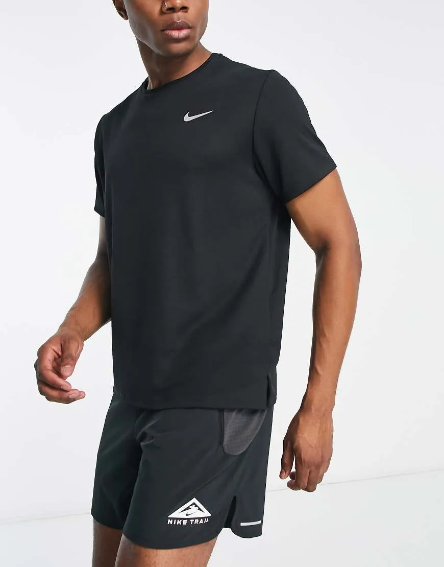 Nike Running Miler Dri-FIT T-shirt in black sold by ASOS