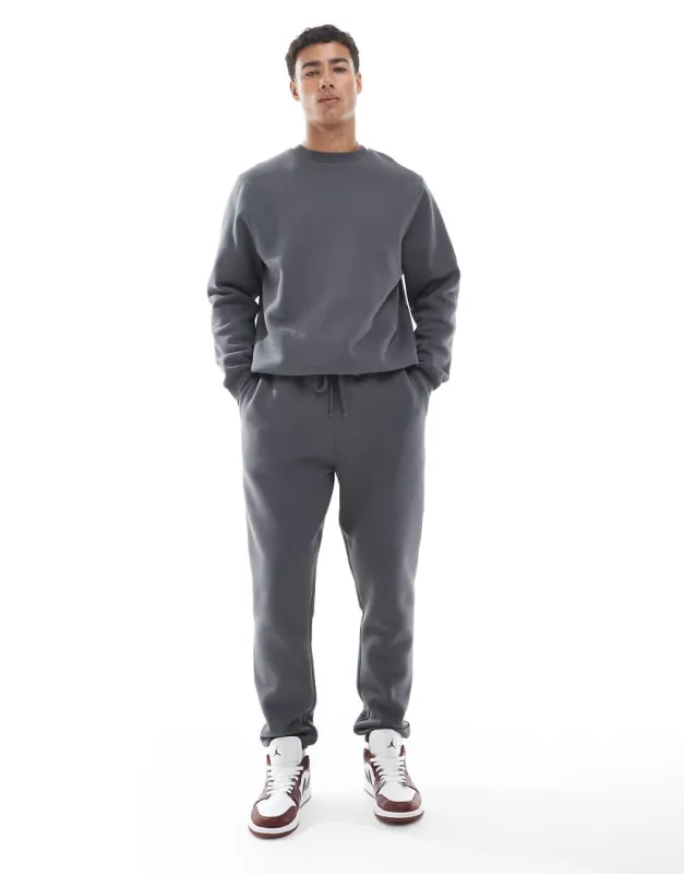 ASOS DESIGN essentials slim jogger in dark grey sold by ASOS