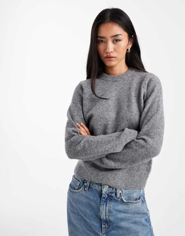 New Look crew neck jumper in grey sold by ASOS