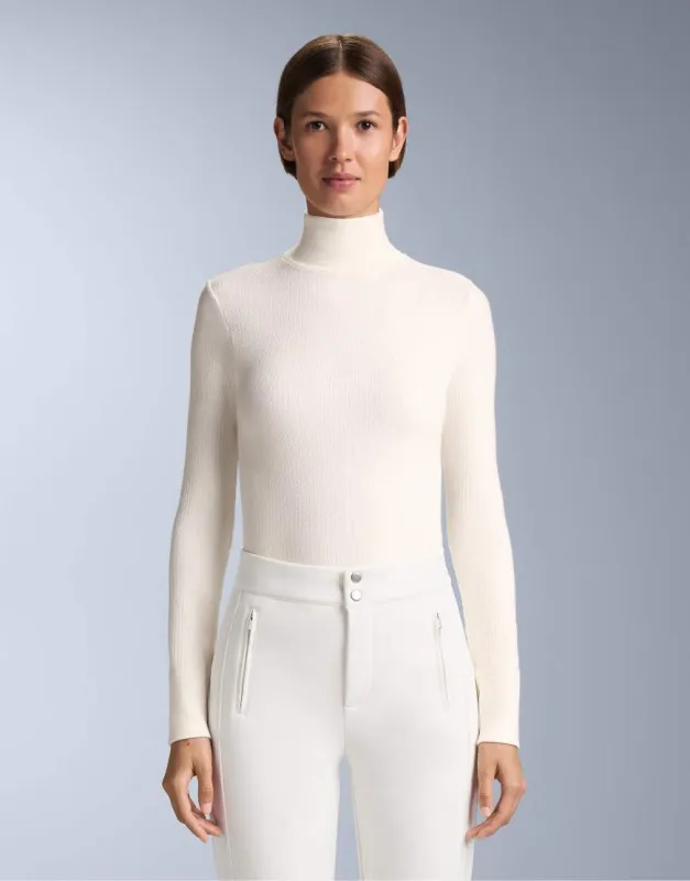 OYSHO Seamless merino wool base layer t-shirt in pale ecru-Neutral sold by ASOS