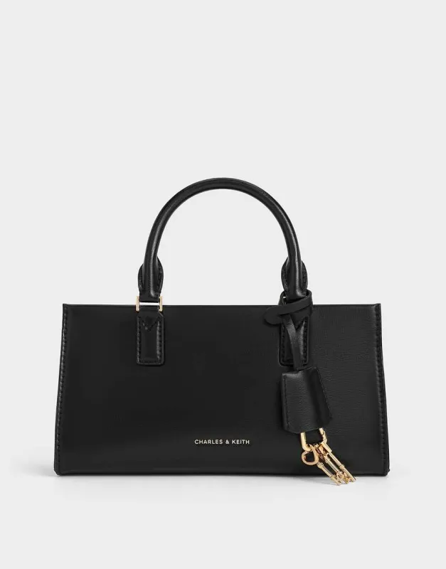 Charles & Keith Mini kerry tote bag in black sold by ASOS