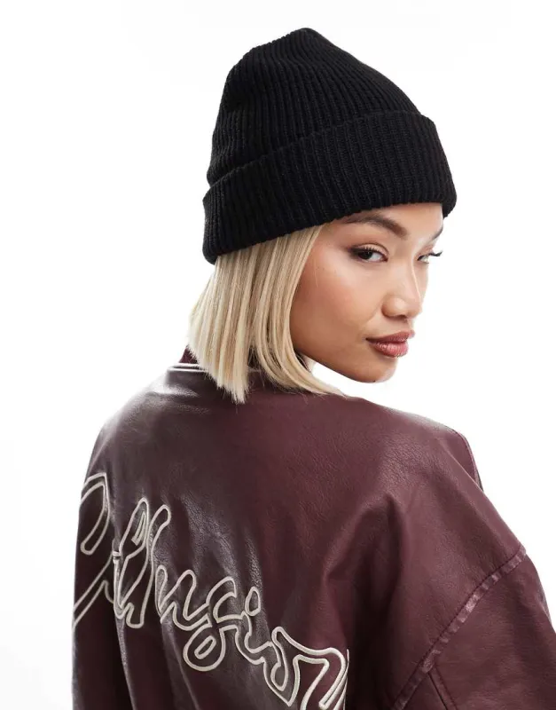 COLLUSION beanie in black made by ASOS