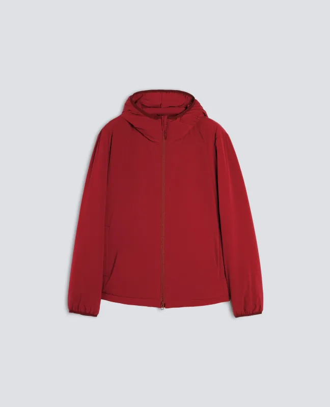 GIUBBOTTO CAPPUCCIO IN NYLON LEGGERO - BORDEAUX sold by Aspesi